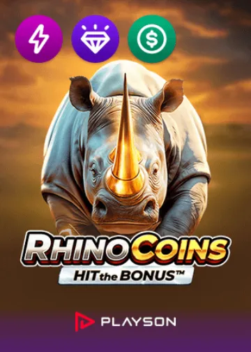 Rhino Coins Hit the Bonus pokie by Playson
